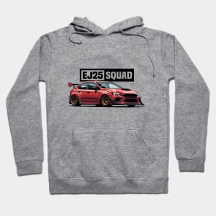 Subaru WRX STI Car Art - Impreza EJ25 Widebody Modified JDM Car Hoodie